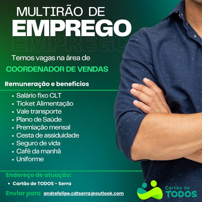 COORDENADOR DE VENDAS