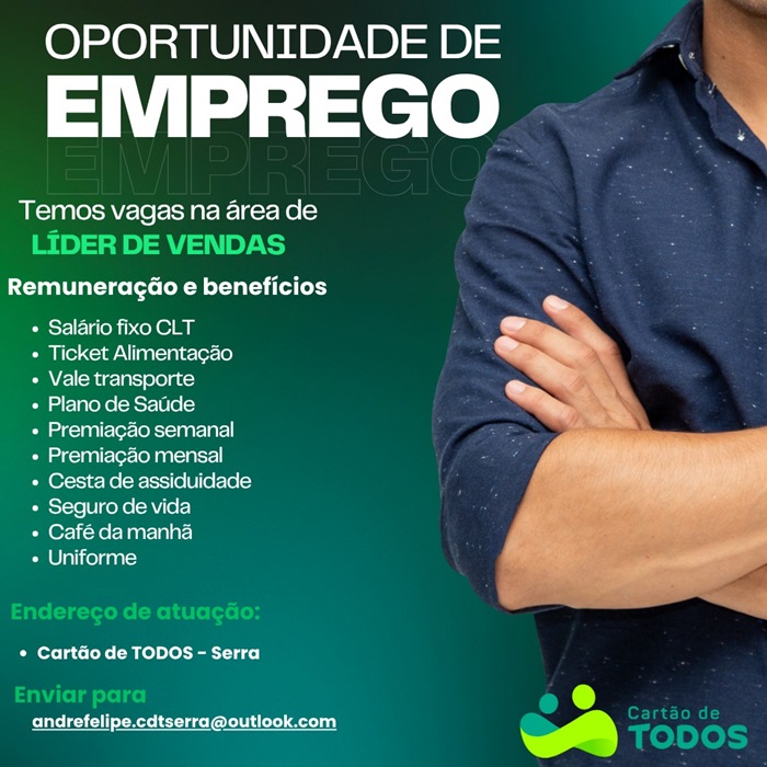 LÍDER DE VENDAS