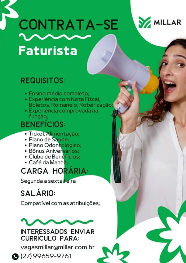 VAGA DE FATURISTA