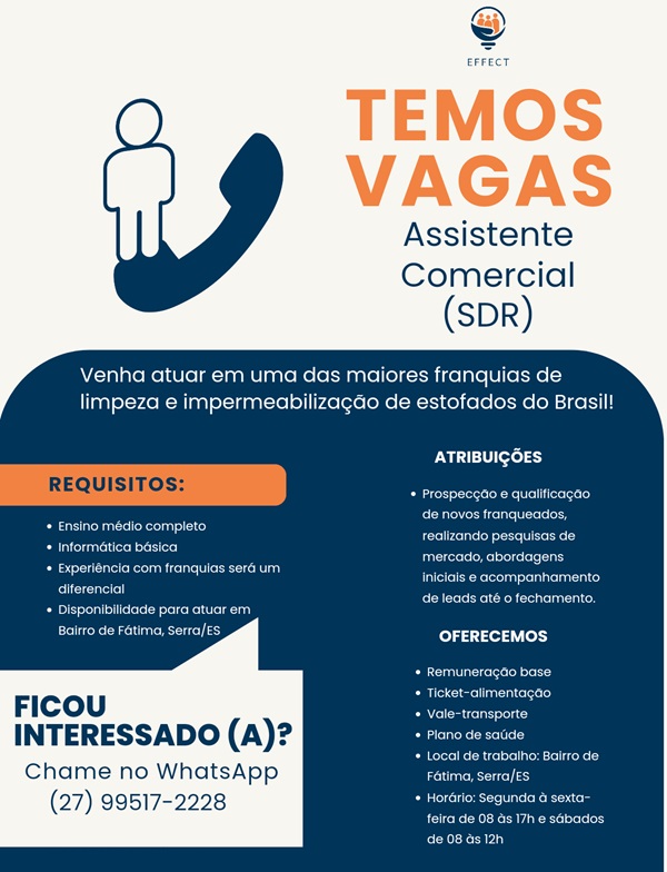 ASSISTENTE COMERCIAL (SDR)