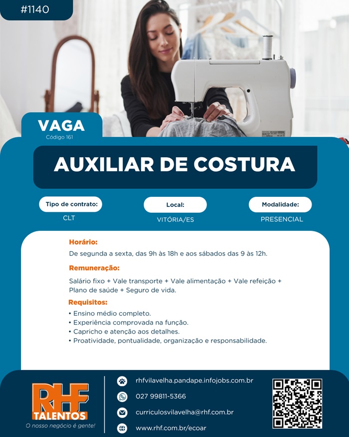 Auxiliar de Costura