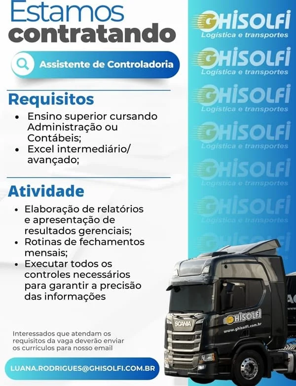 ASSISTENTE DE CONTROLADORIA