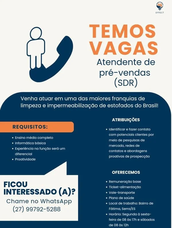 ATENDENTE DE PRÉ-VENDAS (SDR)