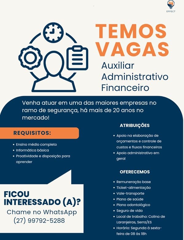 AUXILIAR ADMINISTRATIVO FINANCEIRO