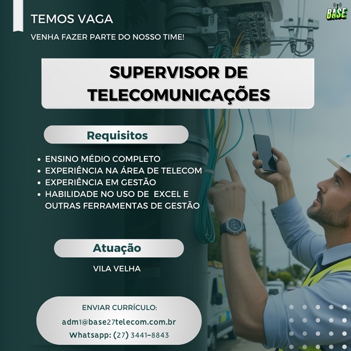 SUPERVISOR DE TELECOMUNICAÇÕES