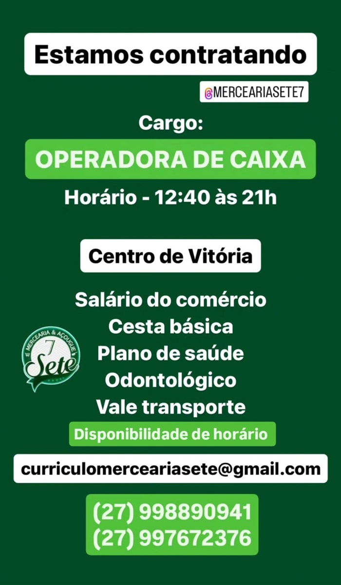 OPERADOR DE CAIXA