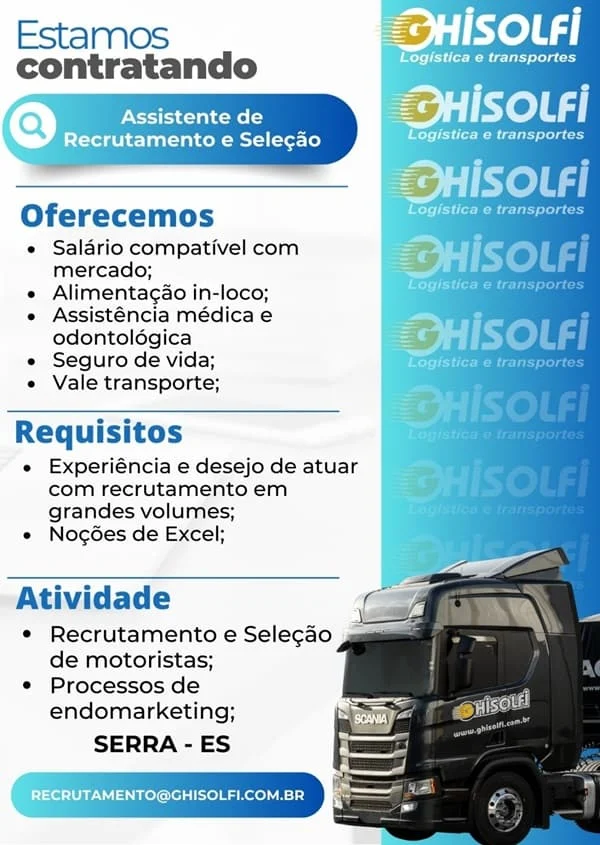 ASSISTENTE DE RECRUTAMENTO E SELEÇÃO