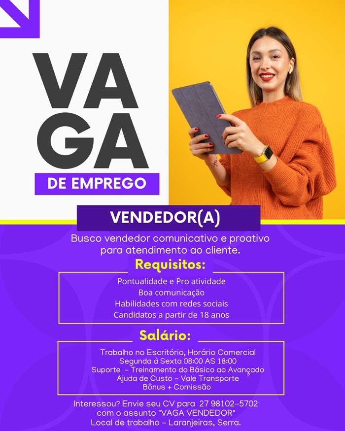 VAGA DE CONSULTOR INTERNO(A)