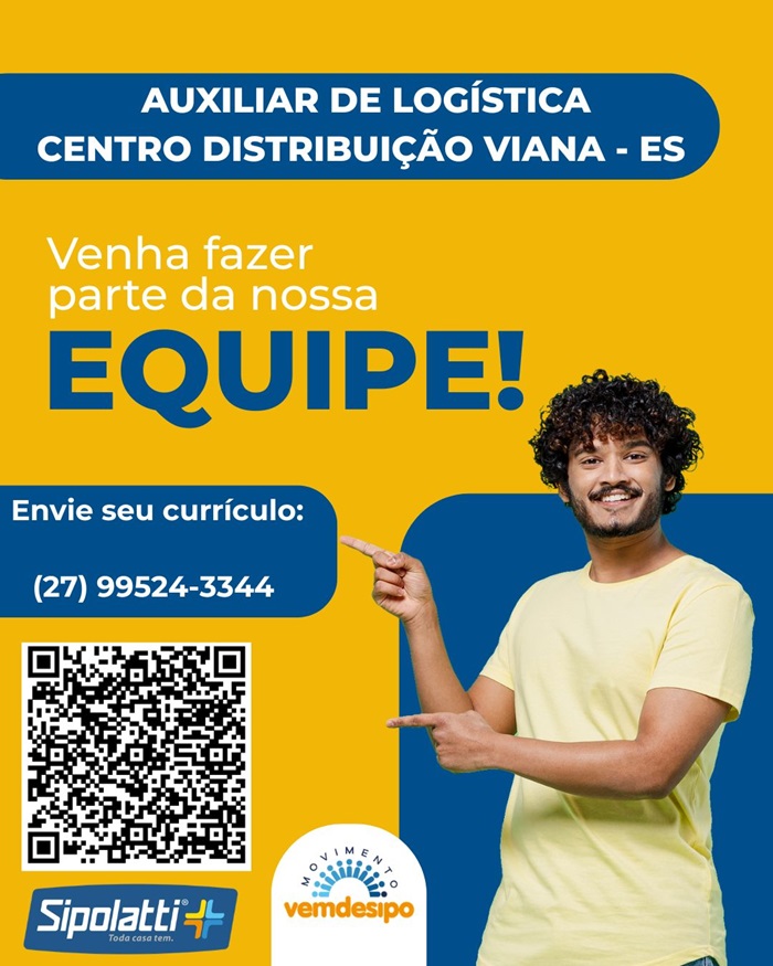 Sipolatti abre vaga para Auxiliar de Logística