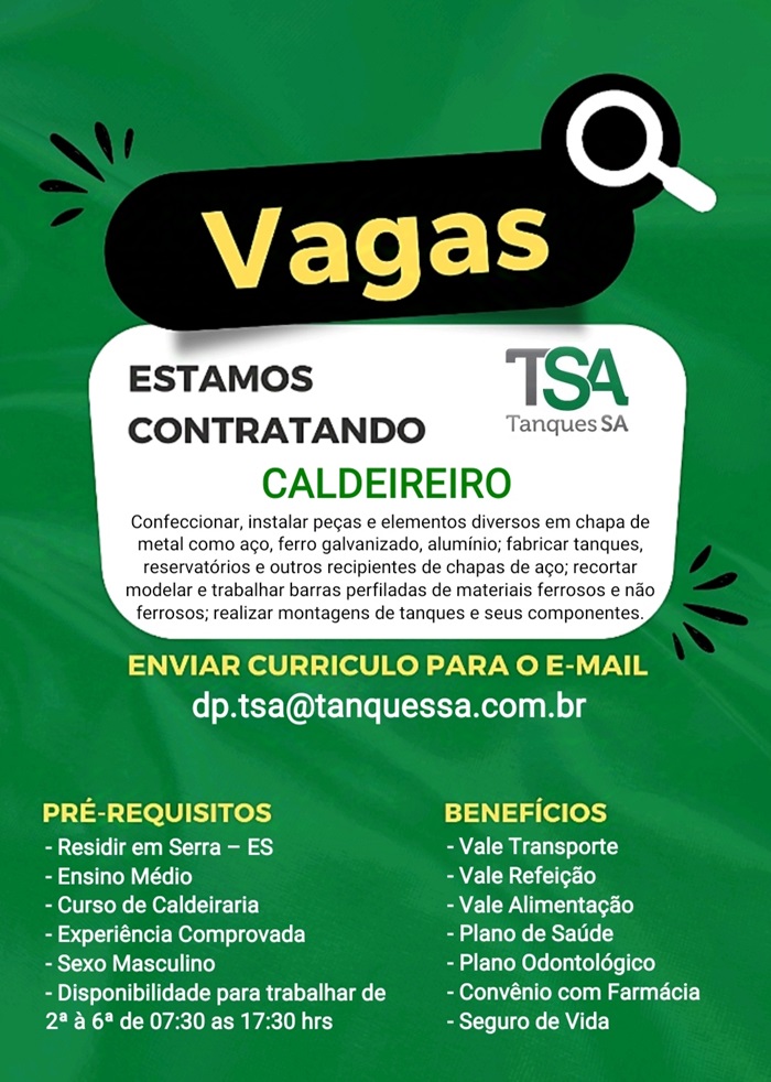 TSA CONTRATA CALDEIREIRO