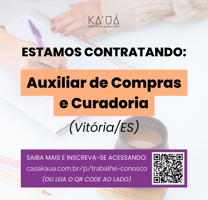 AUXILIAR DE COMPRAS E CURADORIA