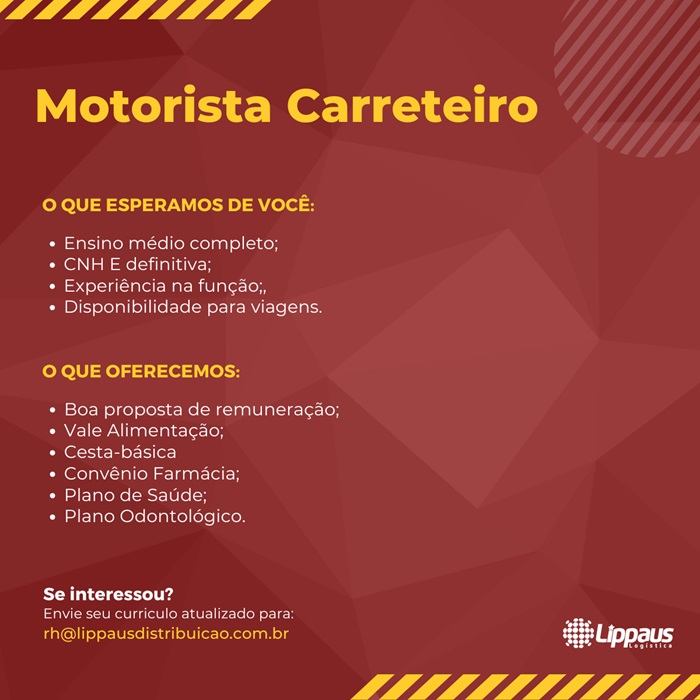 MOTORISTA CARRETEIRO