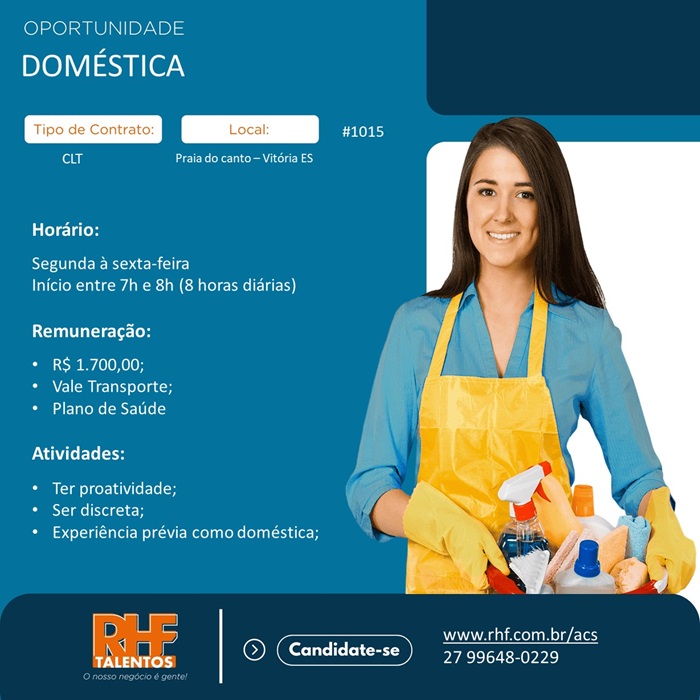 VAGA DE DOMÉSTICA 
