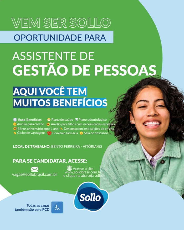 Sollo Brasil contrata Assistente de Gestão de Pessoas