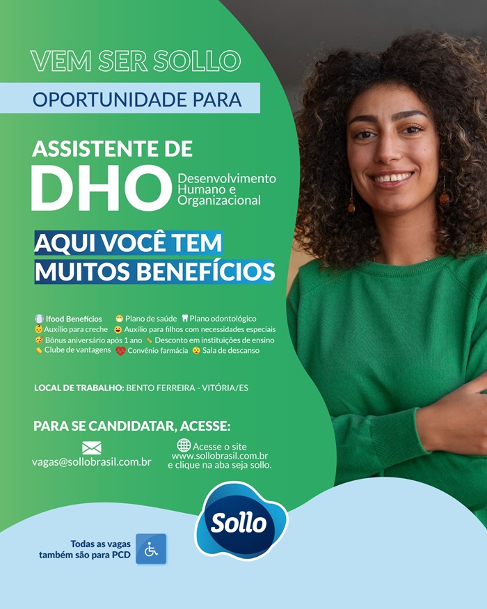 Sollo Brasil contrata Assistente de DHO