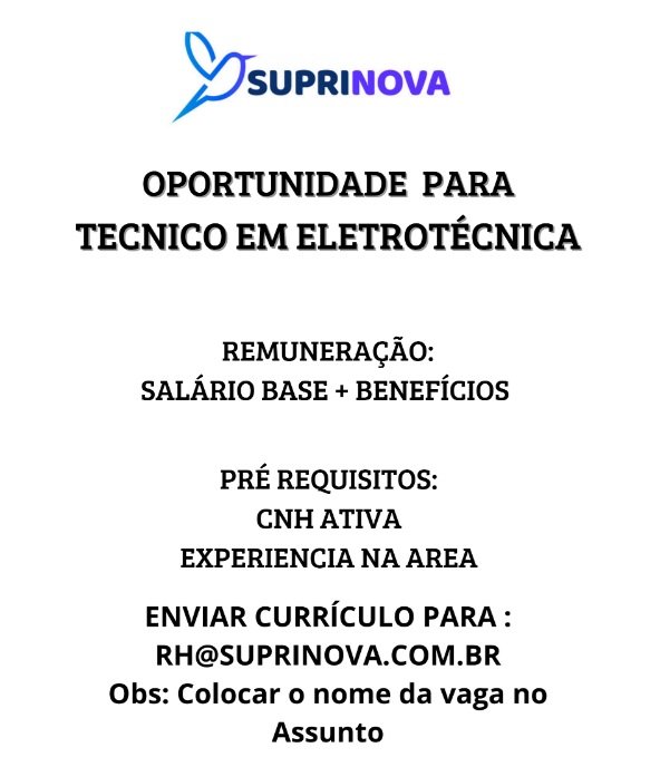 TÉCNICO EM ELETROTÉCNICA