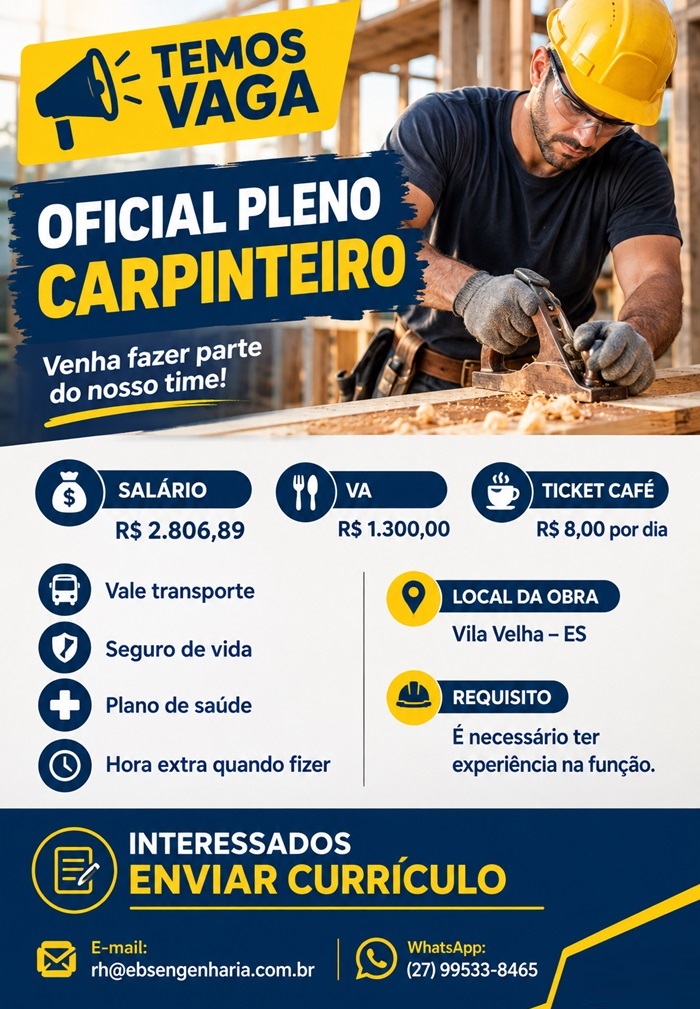 Oficial Pleno Carpinteiro