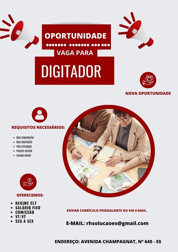 VAGA DE DIGITADOR