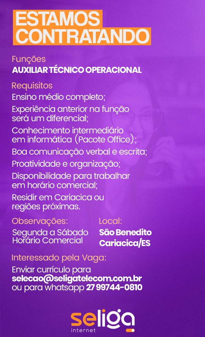 AUXILIAR TÉCNICO OPERACIONAL