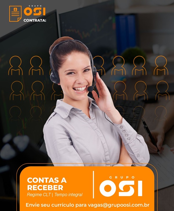 VAGA ABERTA – CONTAS A RECEBER