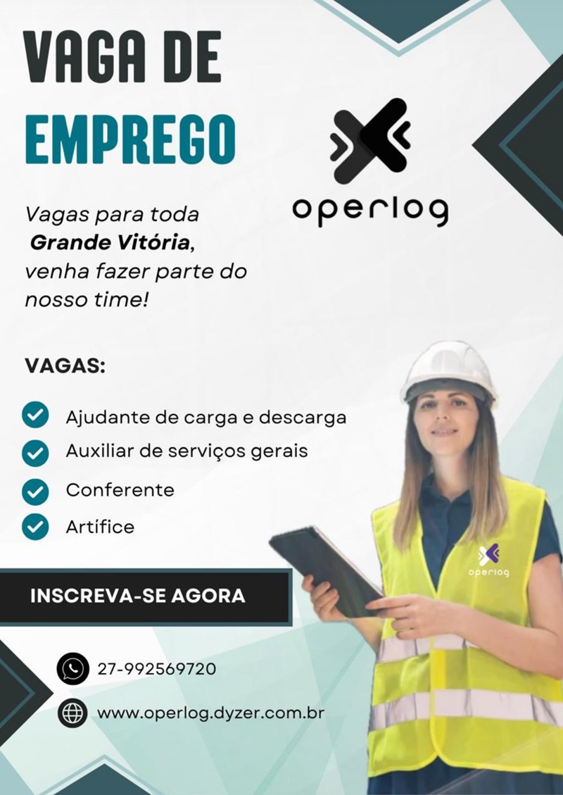 Operlog abre diversas vagas de Emprego