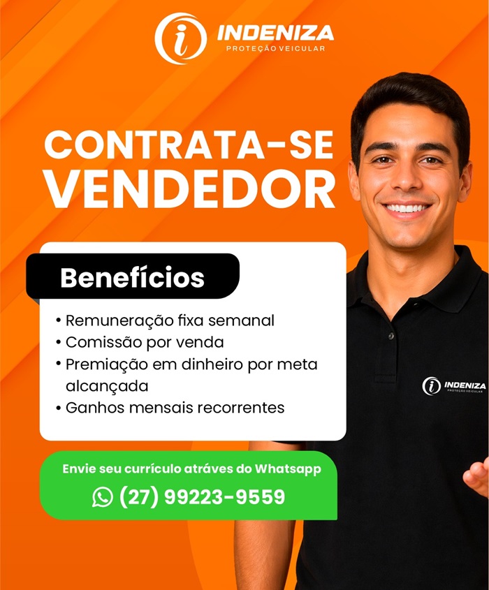 Vaga para Vendedor – Indeniza Proteção Veicular