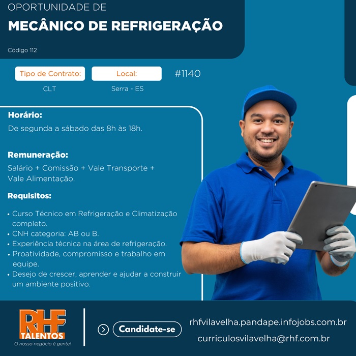 Mecânico de Refrigeração