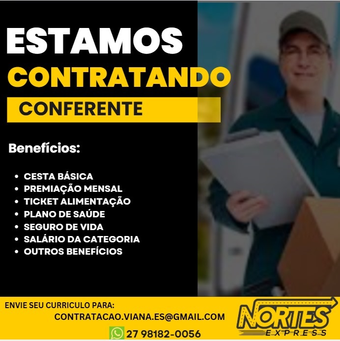 VAGA PARA CONFERENTE