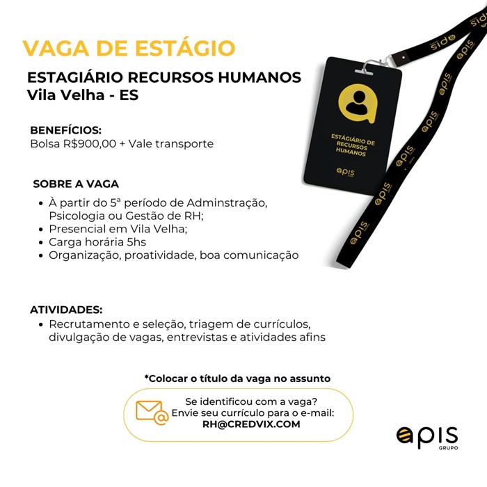 ESTAGIÁRIO DE RECURSOS HUMANOS