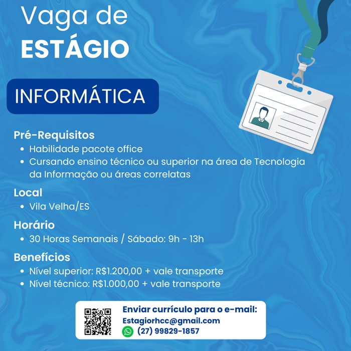 Colchões e Camas contrata Estagiário de Informática