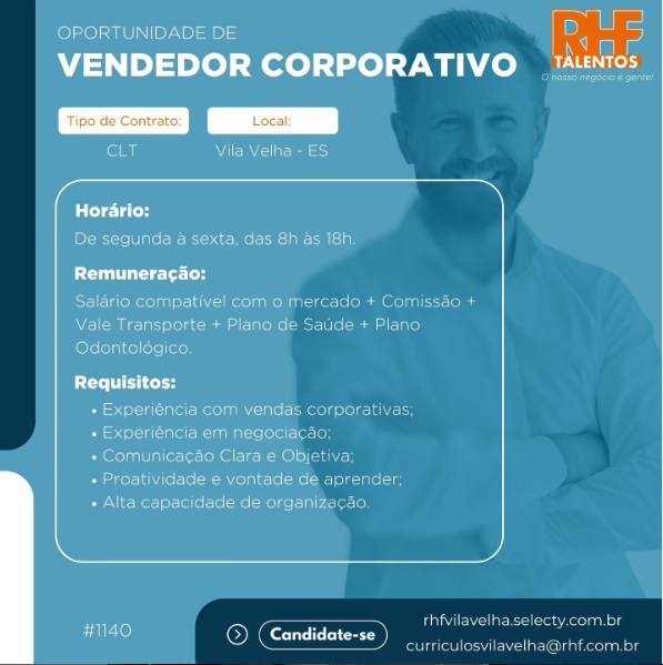 Vaga de Vendedor Corporativo