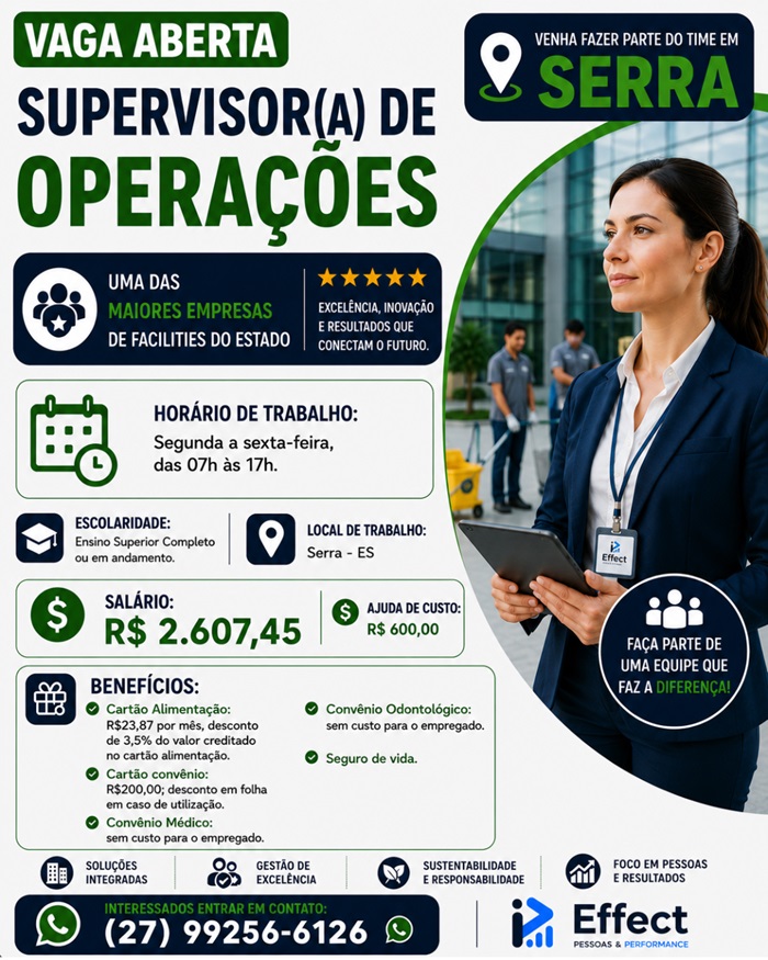 SUPERVISOR(A) DE OPERAÇÕES
