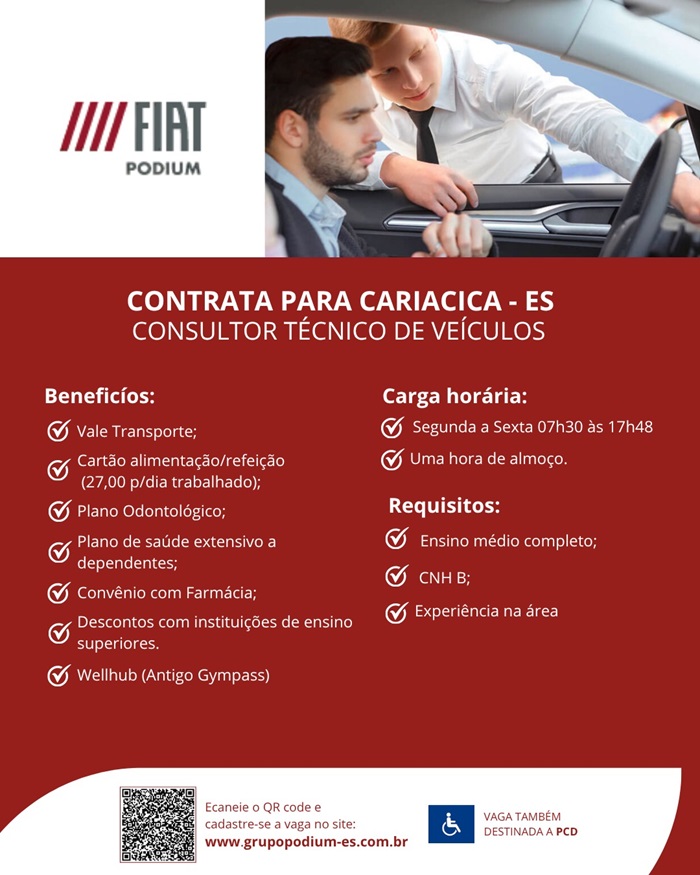 FIAT PODIUM CONTRATA CONSULTOR TÉCNICO