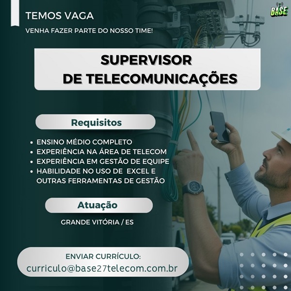 SUPERVISOR DE TELECOMUNICAÇÕES