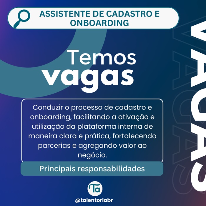 Assistente de Cadastro e Onboarding