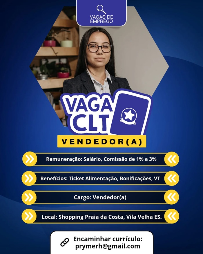 02 VAGAS - VENDEDOR(A)