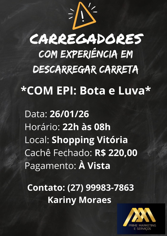 Vaga para Carregadores