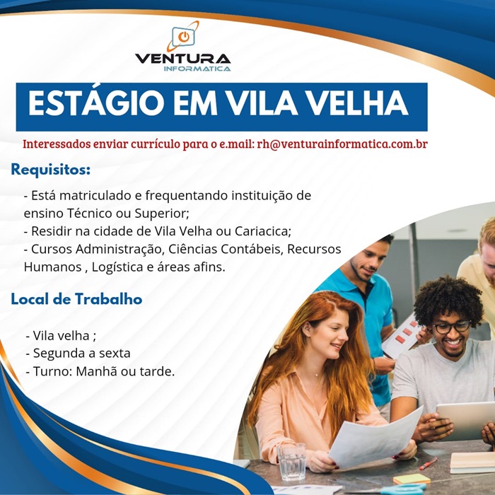 VAGA DE ESTÁGIO EM VILA VELHA