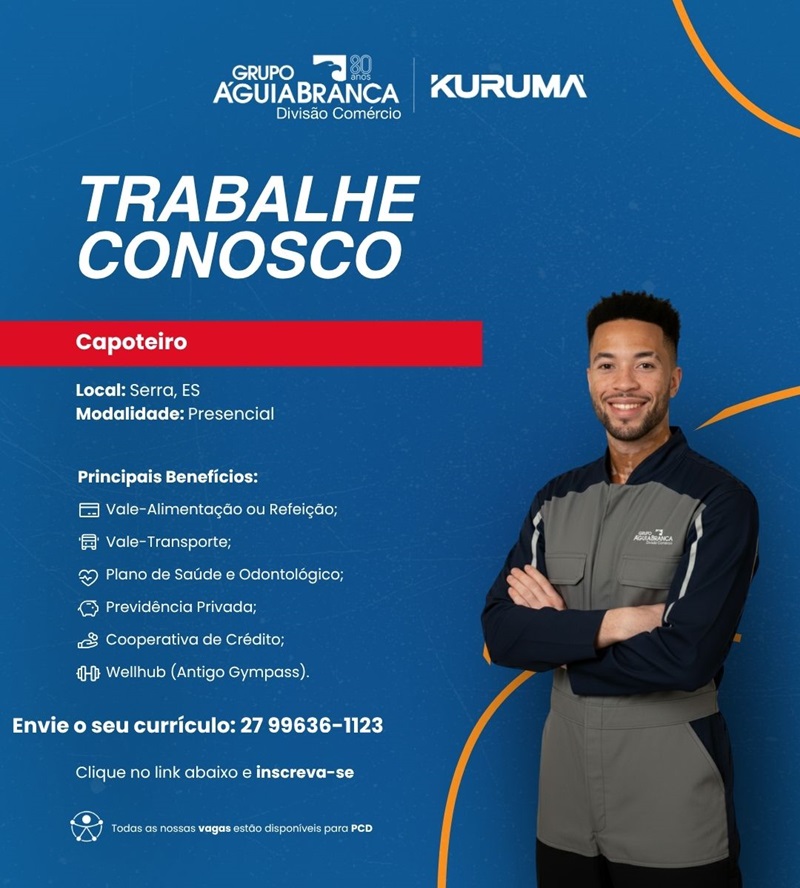 Grupo Águia Branca contrata Capoteiro