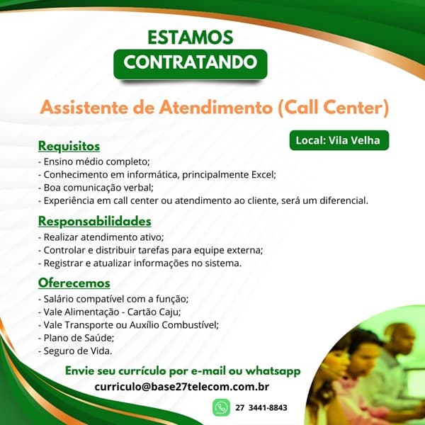 Assistente de Atendimento (Call Center)