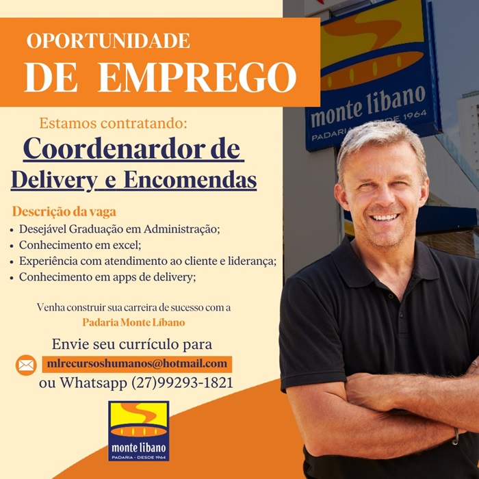 Coordenador de Delivery e Encomendas