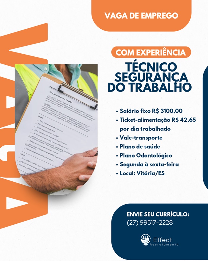 TÉCNICO EM SEGURANÇA DO TRABALHO