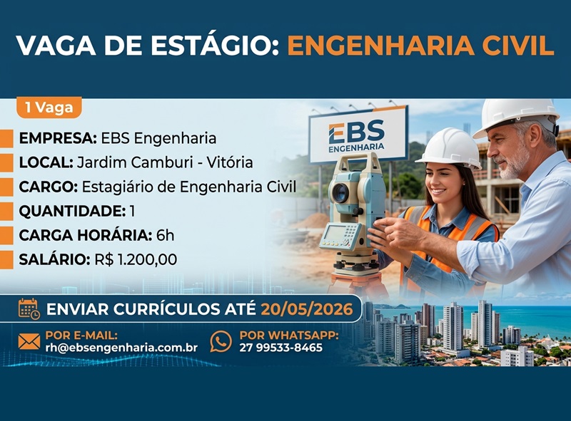 Vaga de Estágio: Engenharia Civil