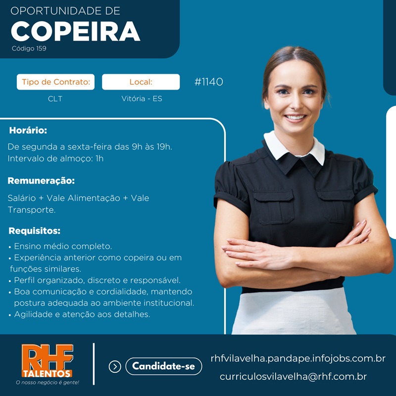 Vaga para Copeira