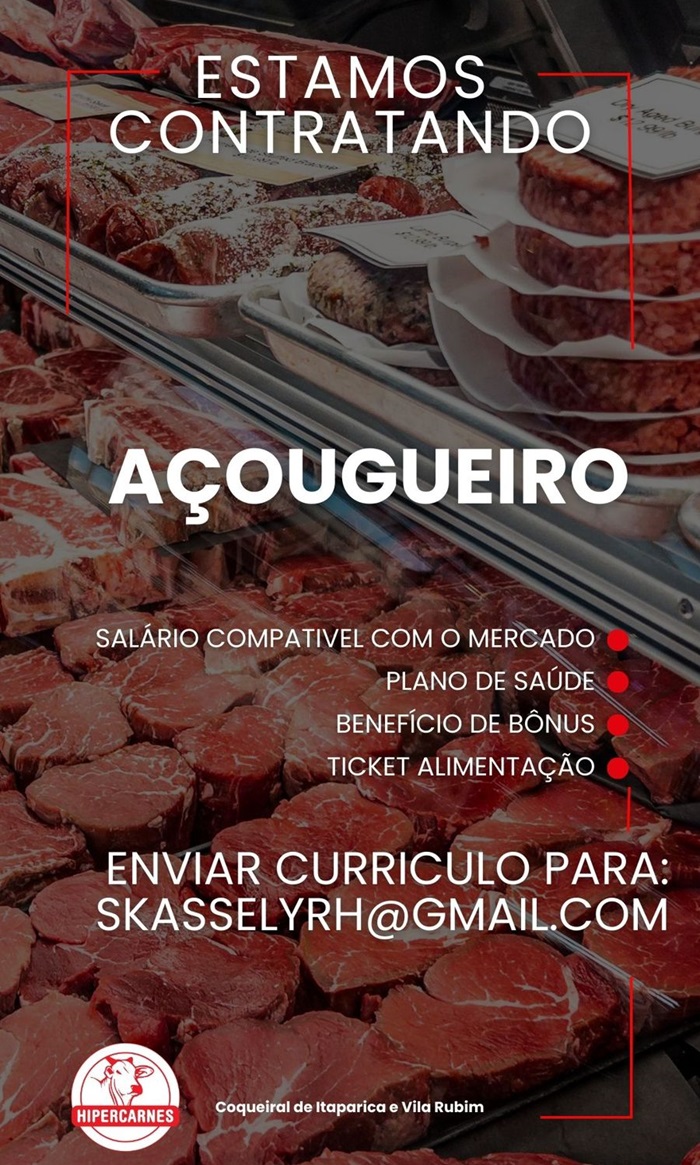 VAGA PARA AÇOUGUEIRO