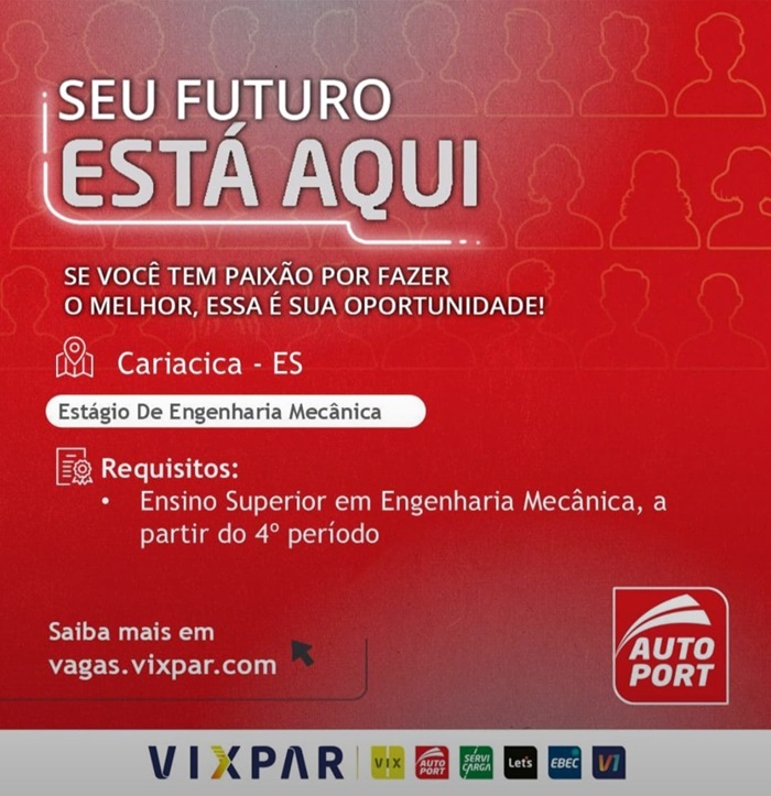 Autoport abre vaga de Estágio em Engenharia Mecânica