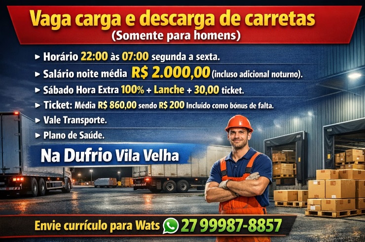 Vaga para Carga e Descarga de Carretas