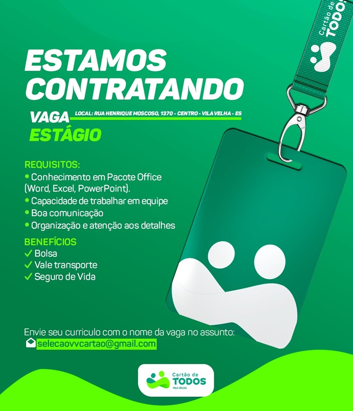 VAGA DE ESTÁGIO