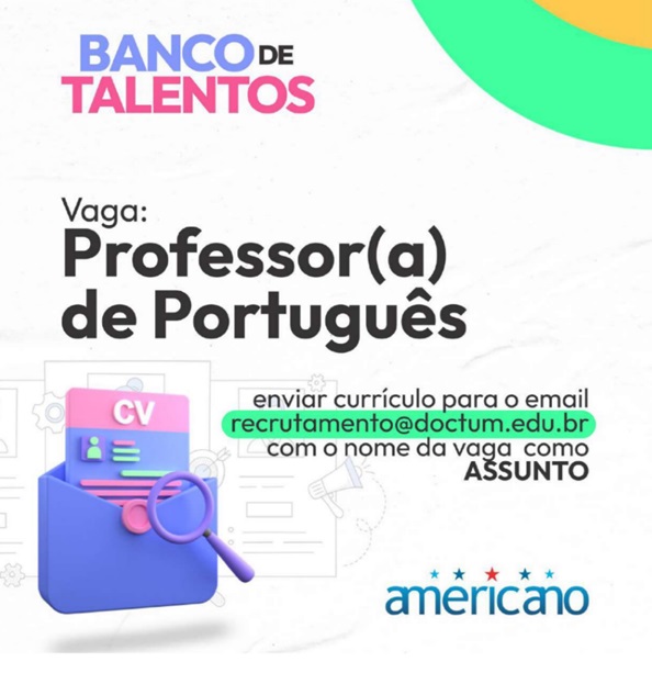 Colégio Americano contrata Professor(a) de Português