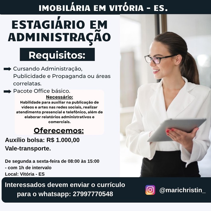 ESTAGIÁRIO EM ADMINISTRAÇÃO